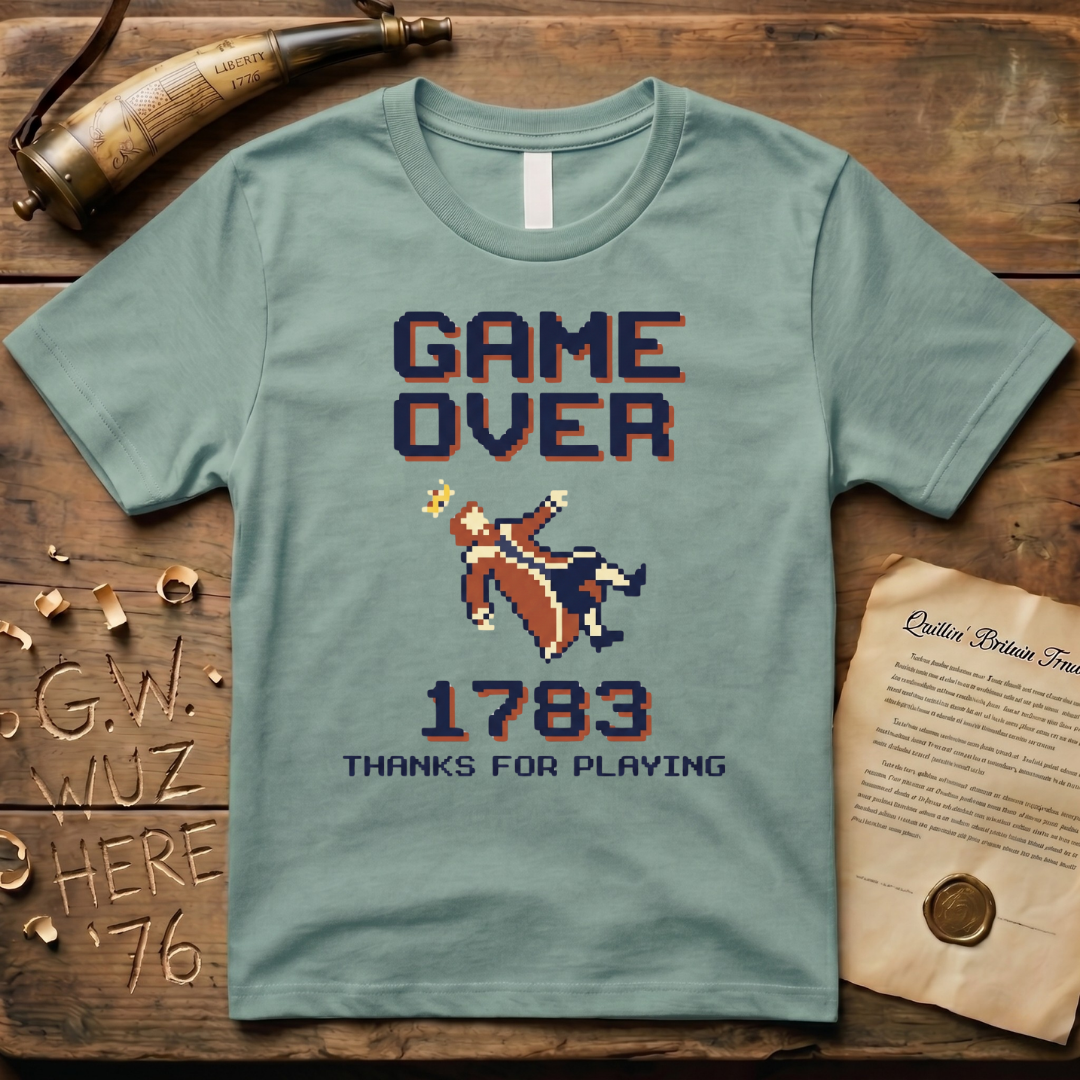 8-Bit Game Over King George 1783 T-Shirt