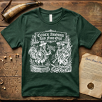 Cluck Around and Find Out Woodcut Dark-Style T-Shirt