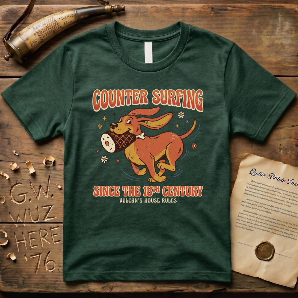 Vulcan Counter Surfing Since the 18th Century Dark T-Shirt