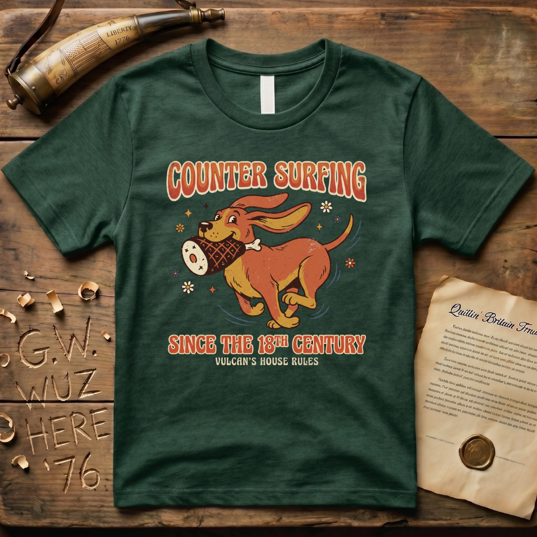 Vulcan Counter Surfing Since the 18th Century Dark T-Shirt