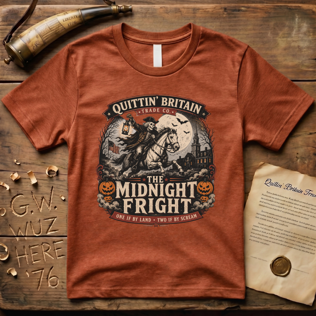 The Midnight Fright Paul Revere Halloween T-Shirt
