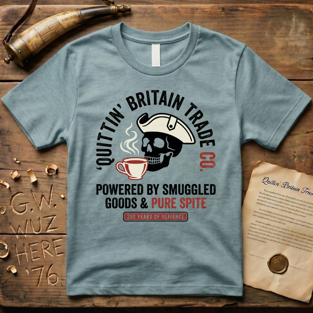 Quittin' Britain Trade Co. 250 Years of Pure Spite Skull T-Shirt