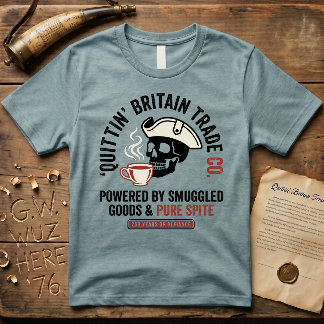 Quittin' Britain Trade Co. 250 Years of Pure Spite Skull T-Shirt