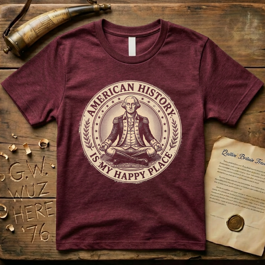 American History is My Happy Place Yoga T-Shirt
