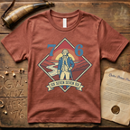 Six-Seven Seven-Six George Washington Retro Landscape 1776 T-Shirt