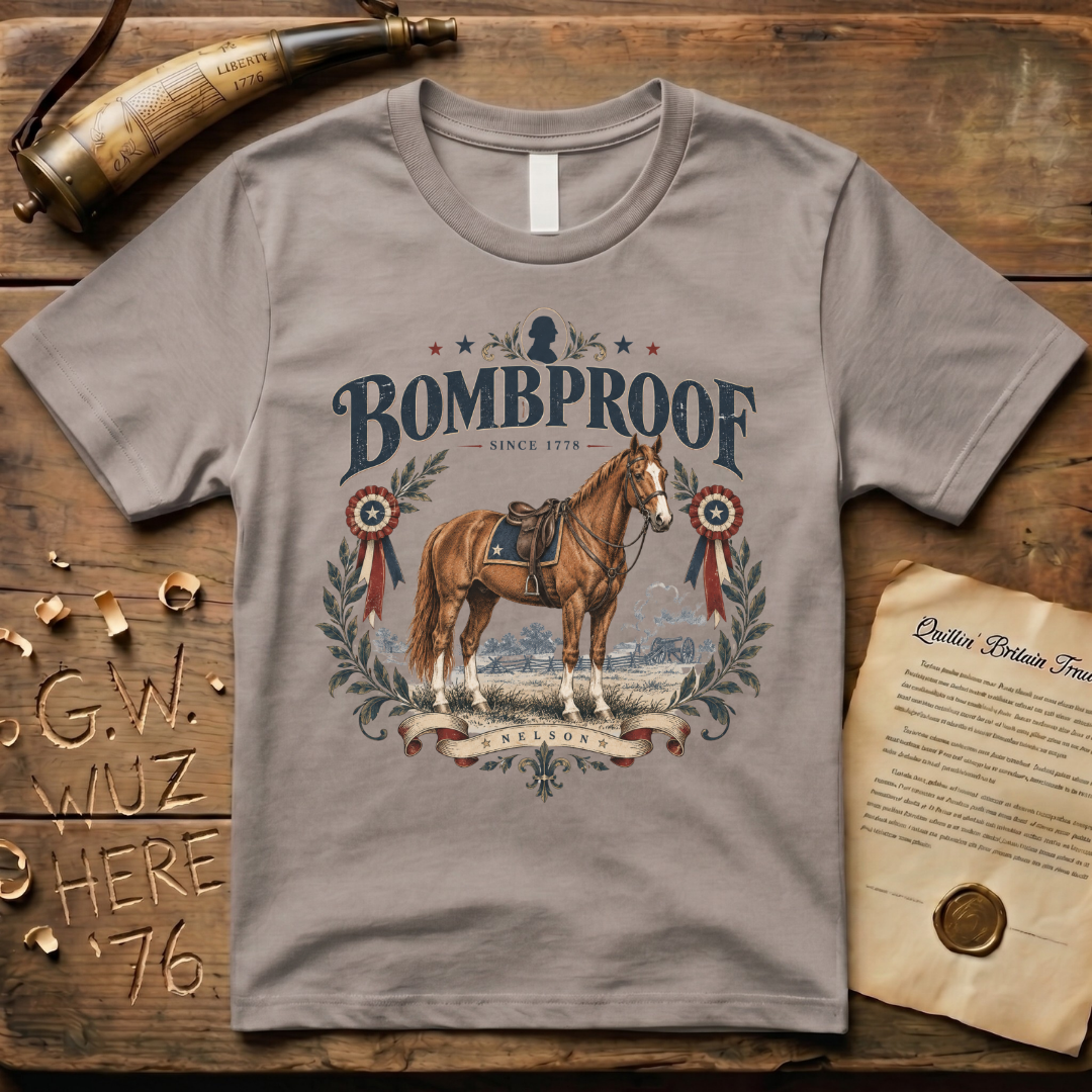 Nelson - George Washington's Horse is "Bombproof" T-Shirt