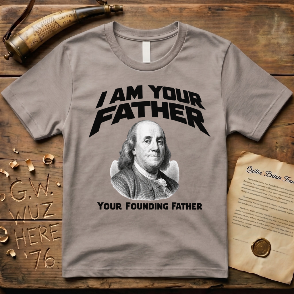 Benjamin Franklin I Am Your Founding Father Light Father's Day T-Shirt