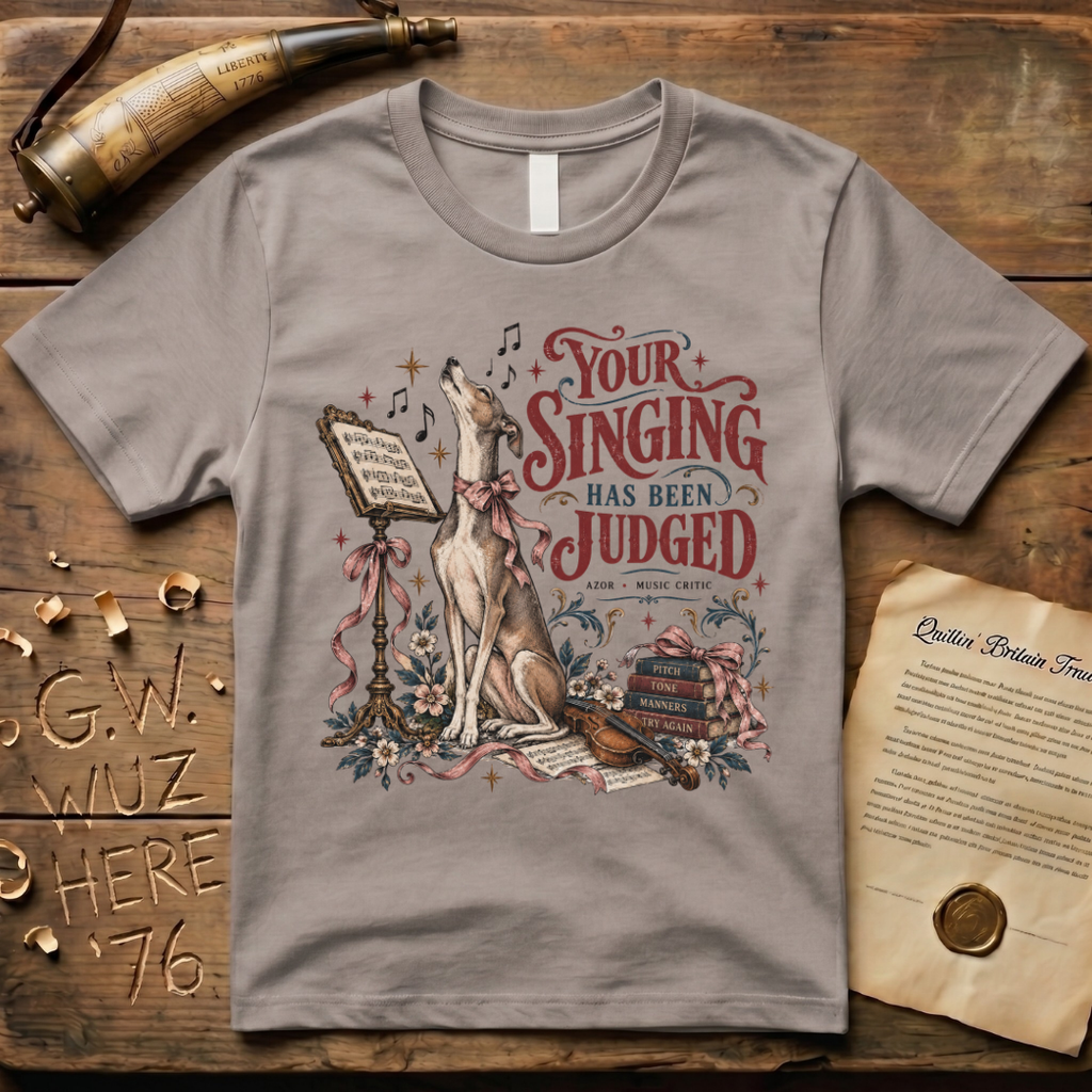 Azor - Baron von Steuben's Singing Italian Greyhound T-Shirt