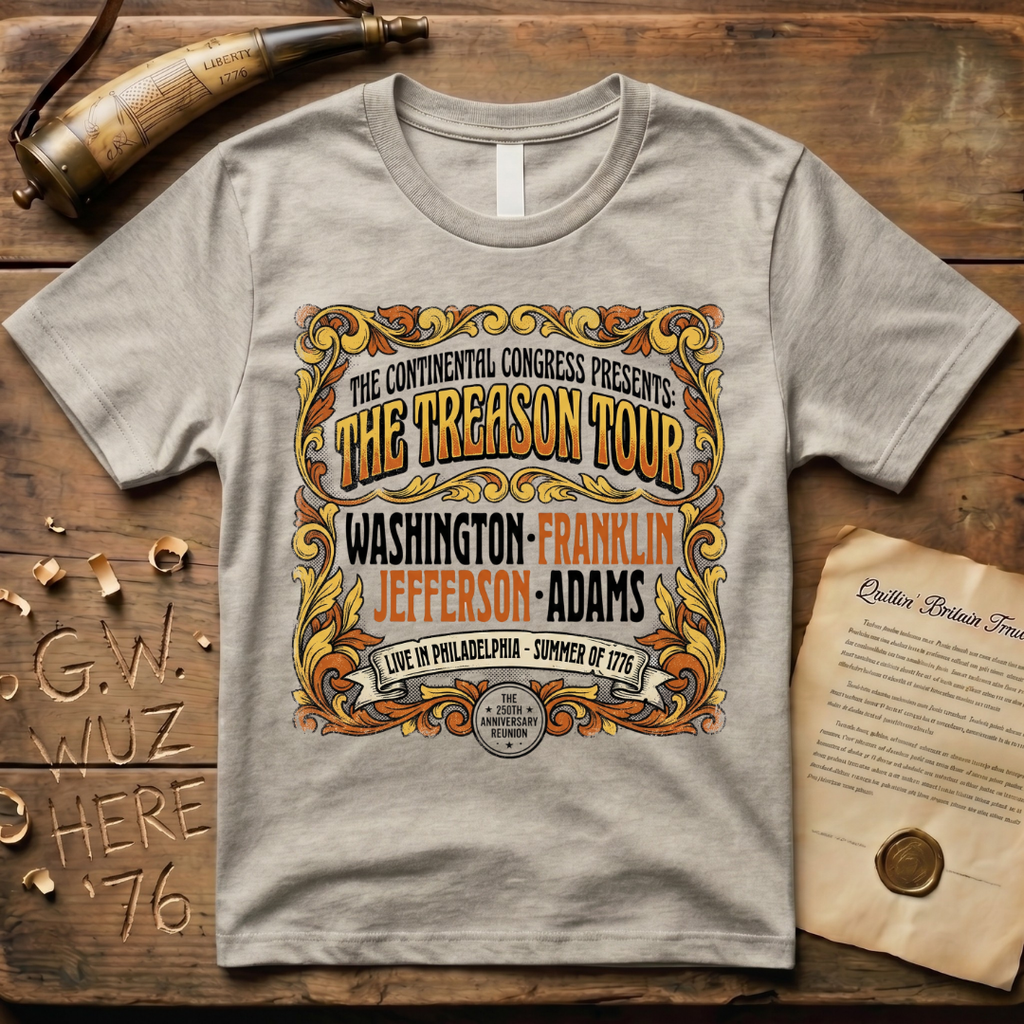 The Treason Tour Live in Philadelphia Summer of 1776 Concert T-Shirt