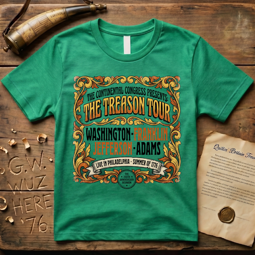 The Treason Tour Live in Philadelphia Summer of 1776 Concert T-Shirt