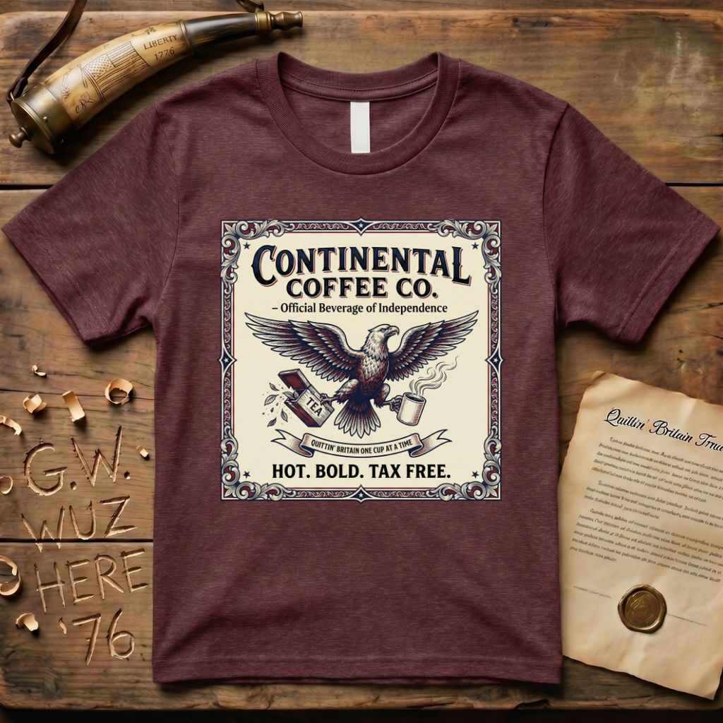 Continental Coffee Co. Quittin' Britain One Cup At a Time Official Beverage T-Shirt