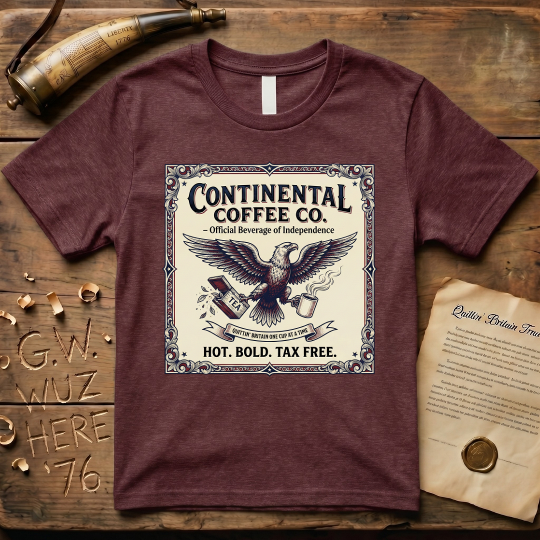 Continental Coffee Co. Quittin' Britain One Cup At a Time Official Beverage T-Shirt