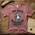 My Dad is a History Buff Woodcut Father's Day T-Shirt