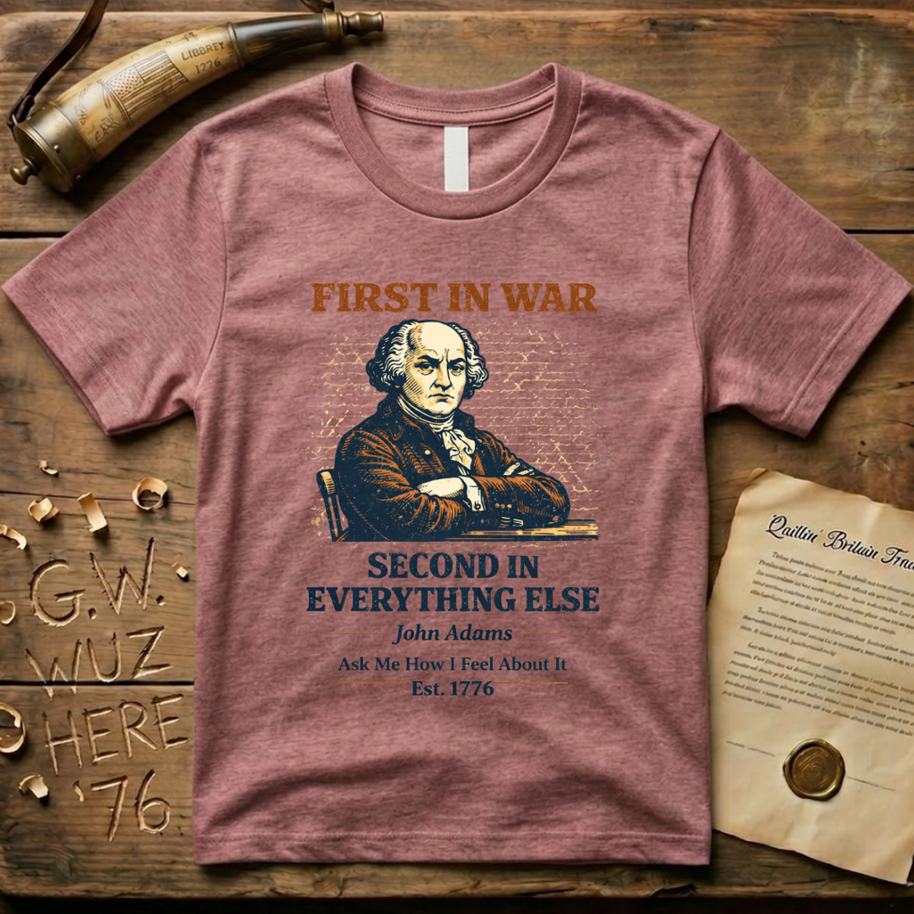 John Adams First In War, Second In Everything Else Est. 1776 T-Shirt