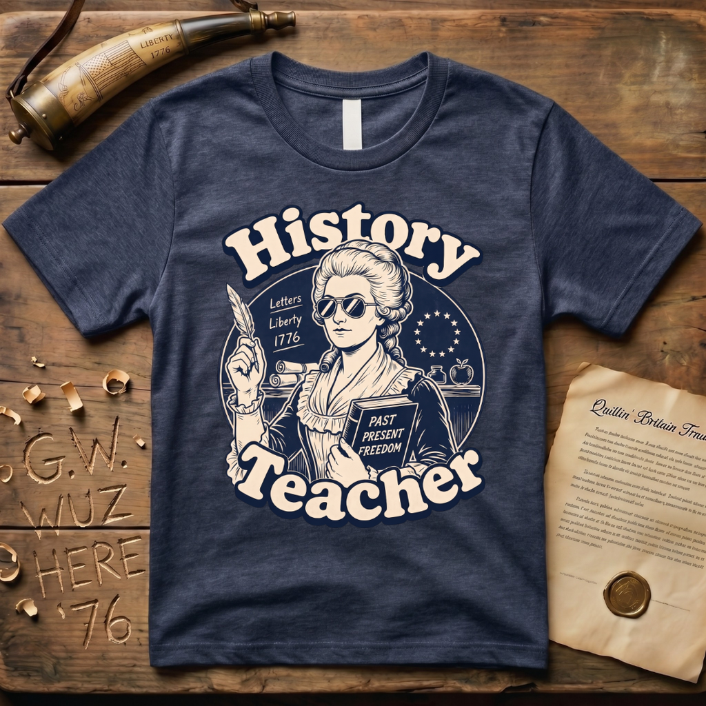 Cool American History Female Teacher - Revolutionary War Era T-Shirt