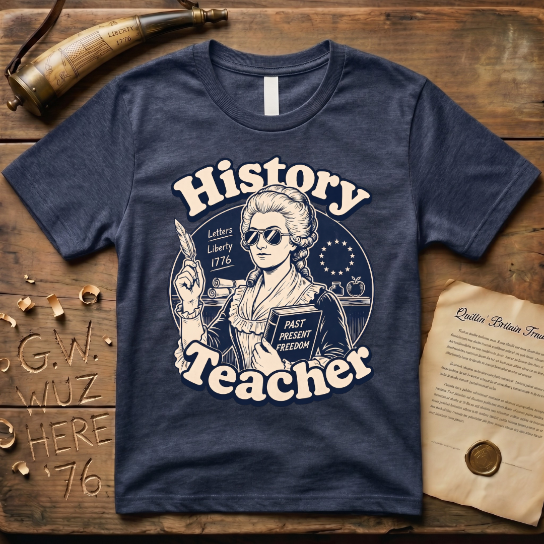 Cool American History Female Teacher - Revolutionary War Era T-Shirt