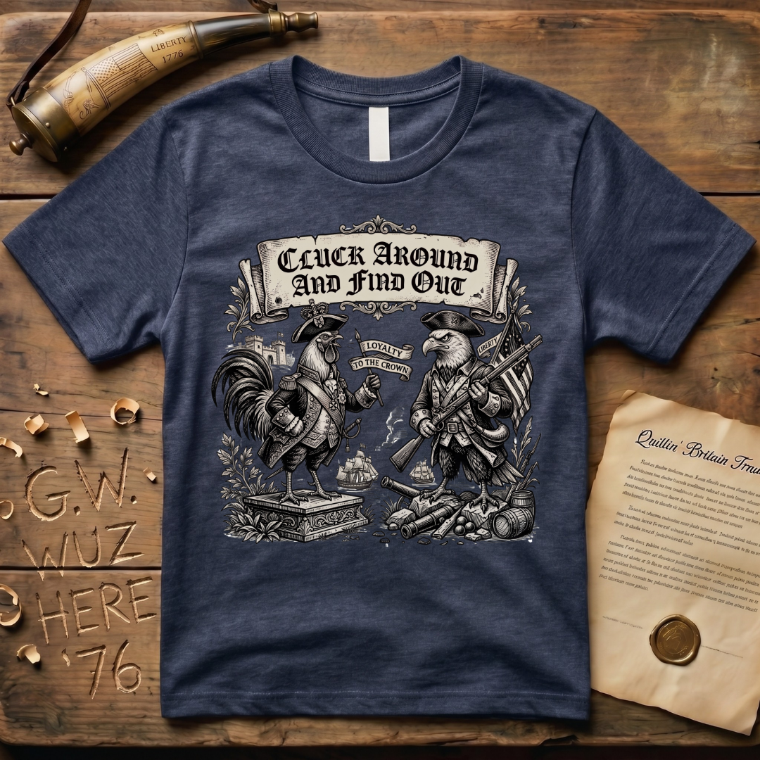 Cluck Around and Find Out Woodcut T-Shirt