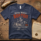 Boston Harbor Dirty Water Halloween Tea Party 1773 Dark T-Shirt