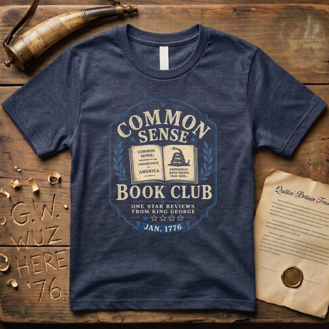 Thomas Paine Common Sense Book Club Dark T-Shirt