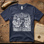 Cluck Around and Find Out Woodcut Dark-Style T-Shirt