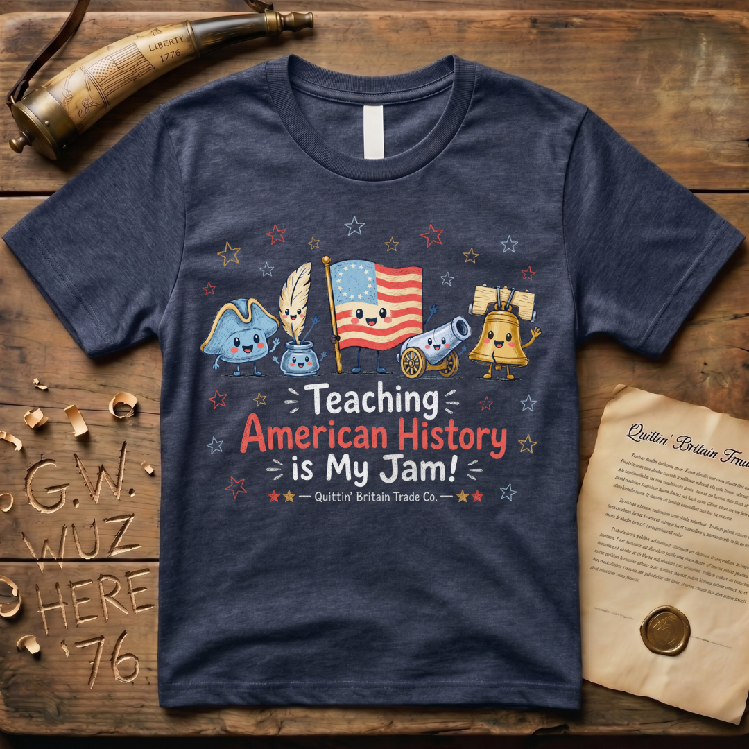 Teaching American History is My Jam Teacher Dark T-Shirt