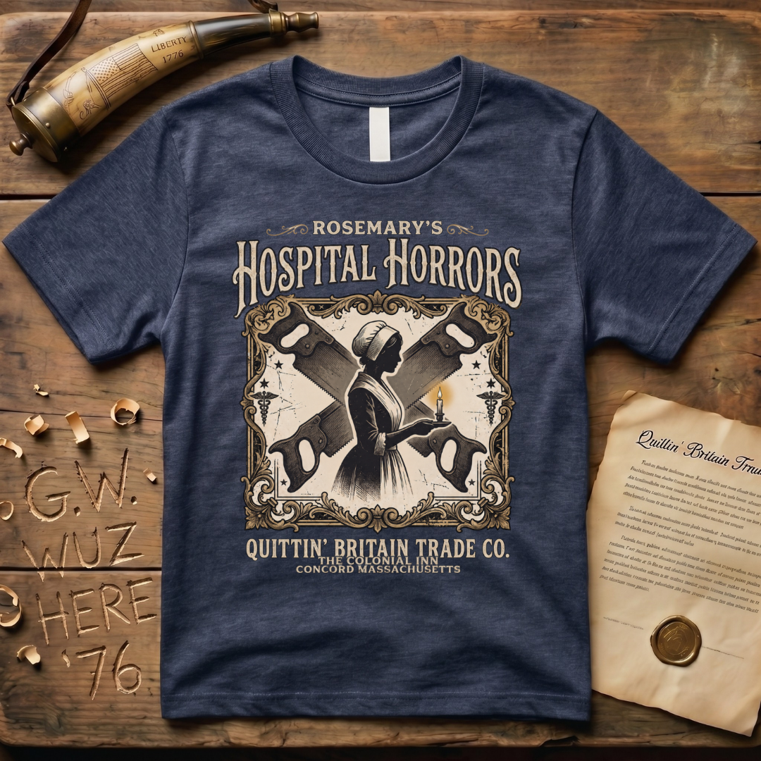 Rosemary's Hospital Horrors The Colonial Inn Ghost Story Dark T-Shirt