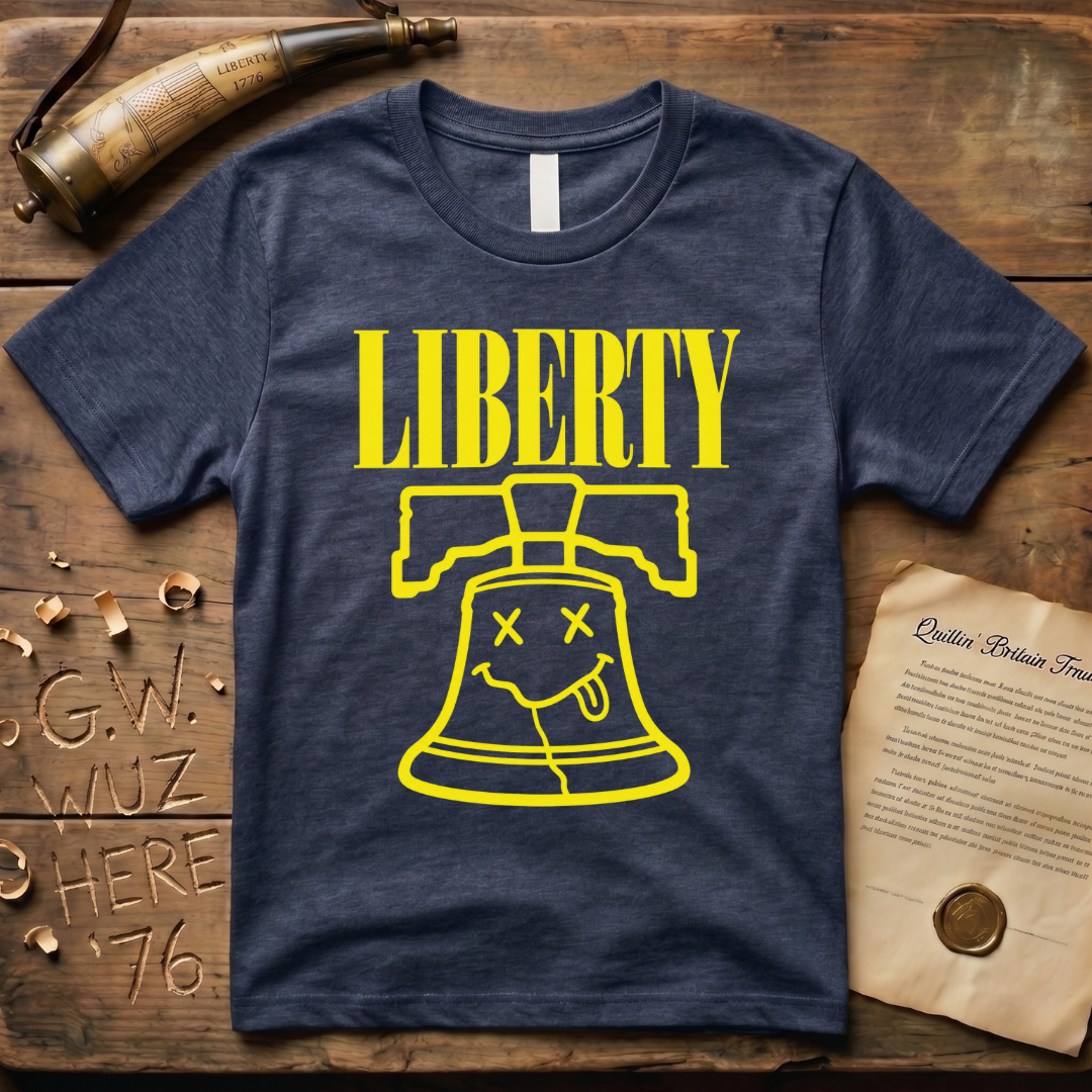 Grunge Liberty Bell 90's Design Dark T-Shirt