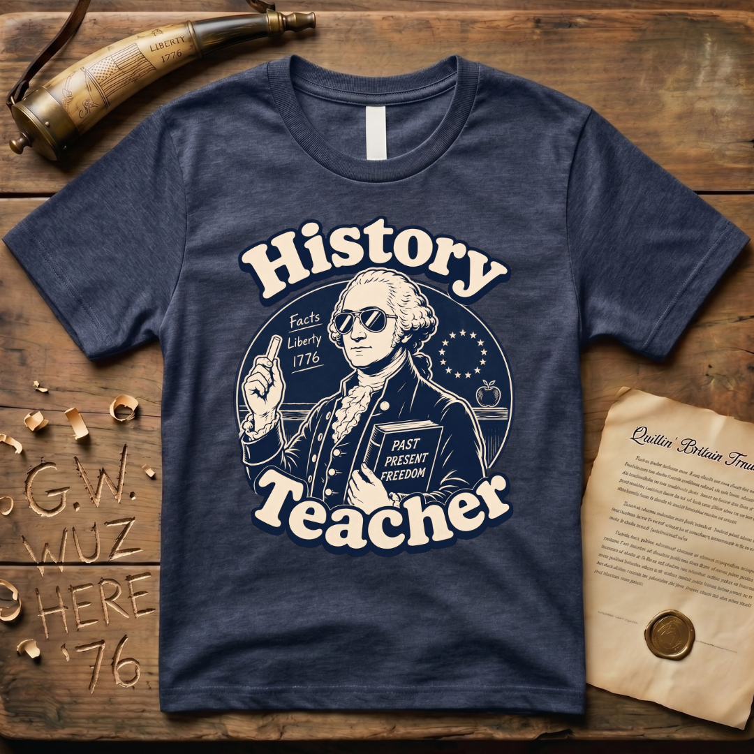 Cool American History Male Teacher - Revolutionary War Era T-Shirt
