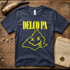 Delco PA Grunge Liberty Bell 90's Design Dark T-Shirt
