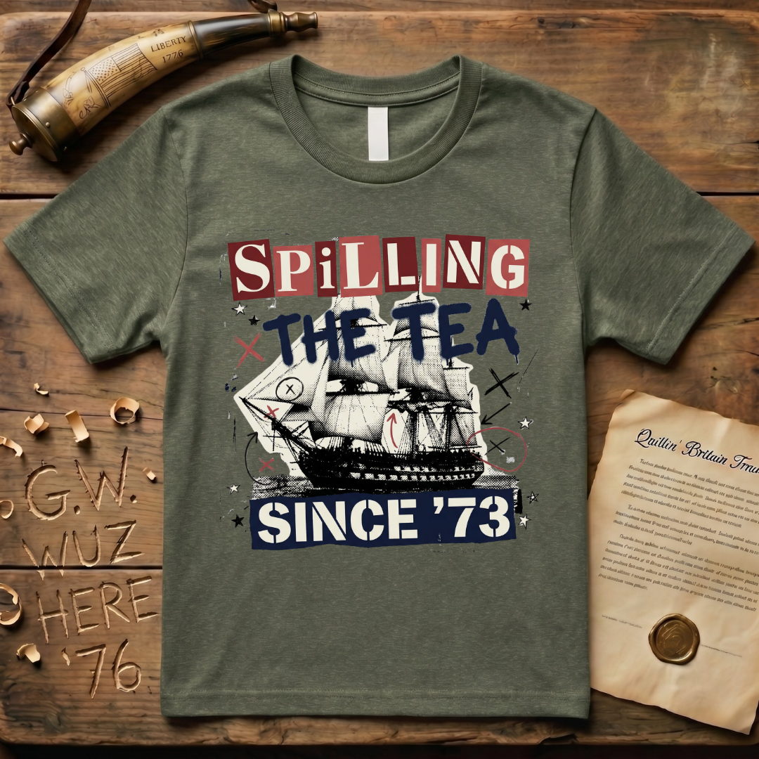 Spilling The Tea Since '73 Punk Cargo Ship T-Shirt