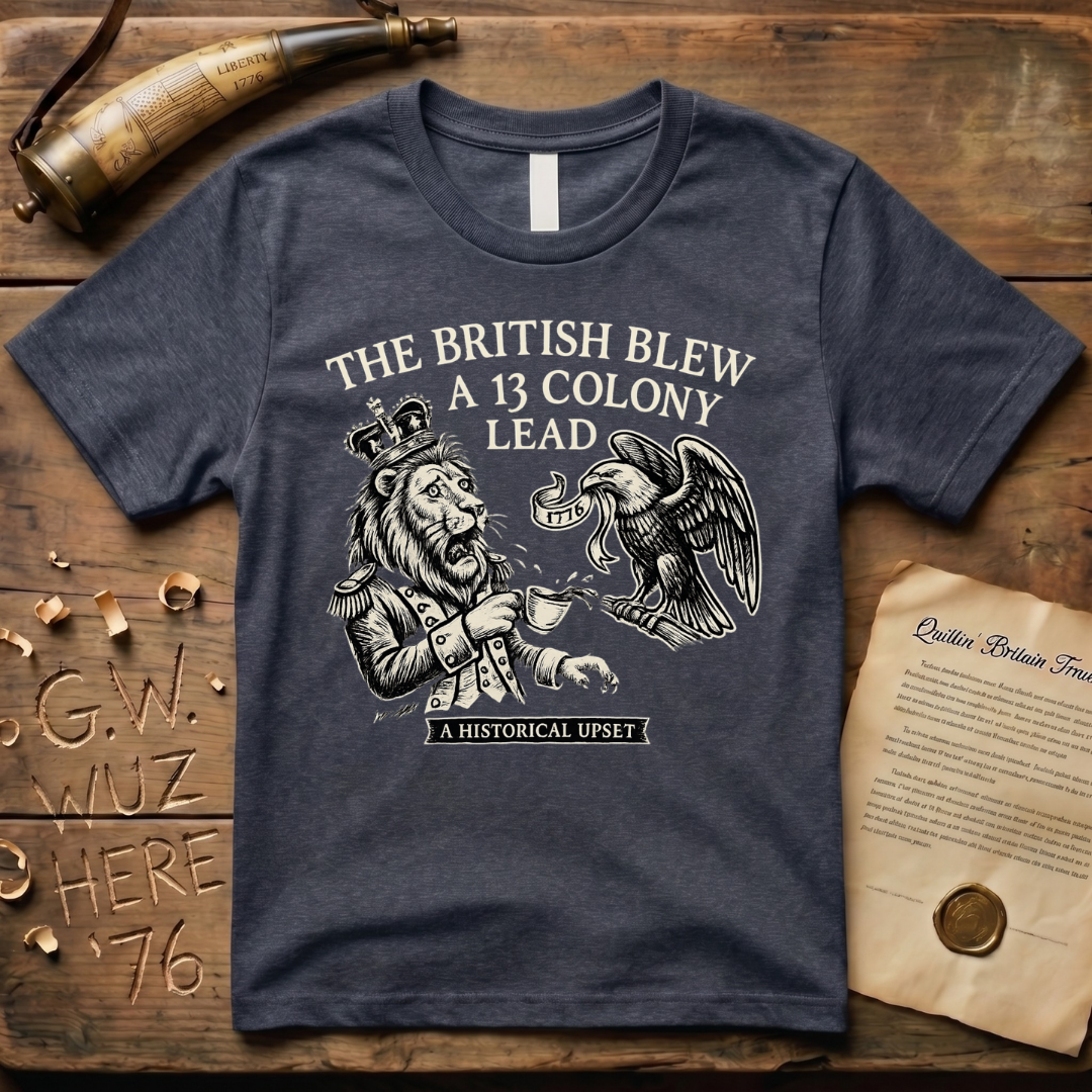 The British Blew a 13 Colony Lead Meme Design Dark T-Shirt