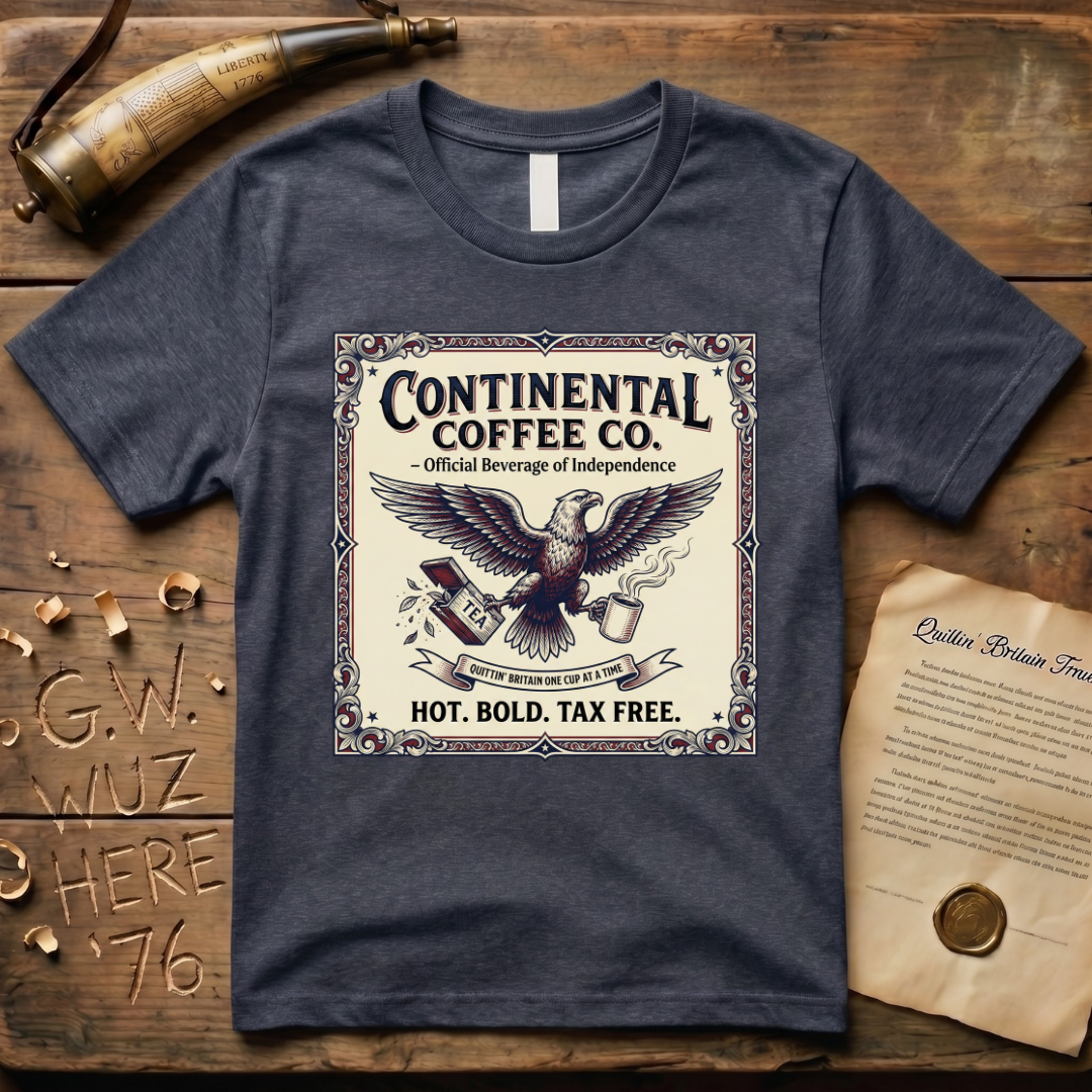 Continental Coffee Co. Quittin' Britain One Cup At a Time Official Beverage T-Shirt