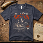 Boston Harbor Dirty Water Halloween Tea Party 1773 Dark T-Shirt