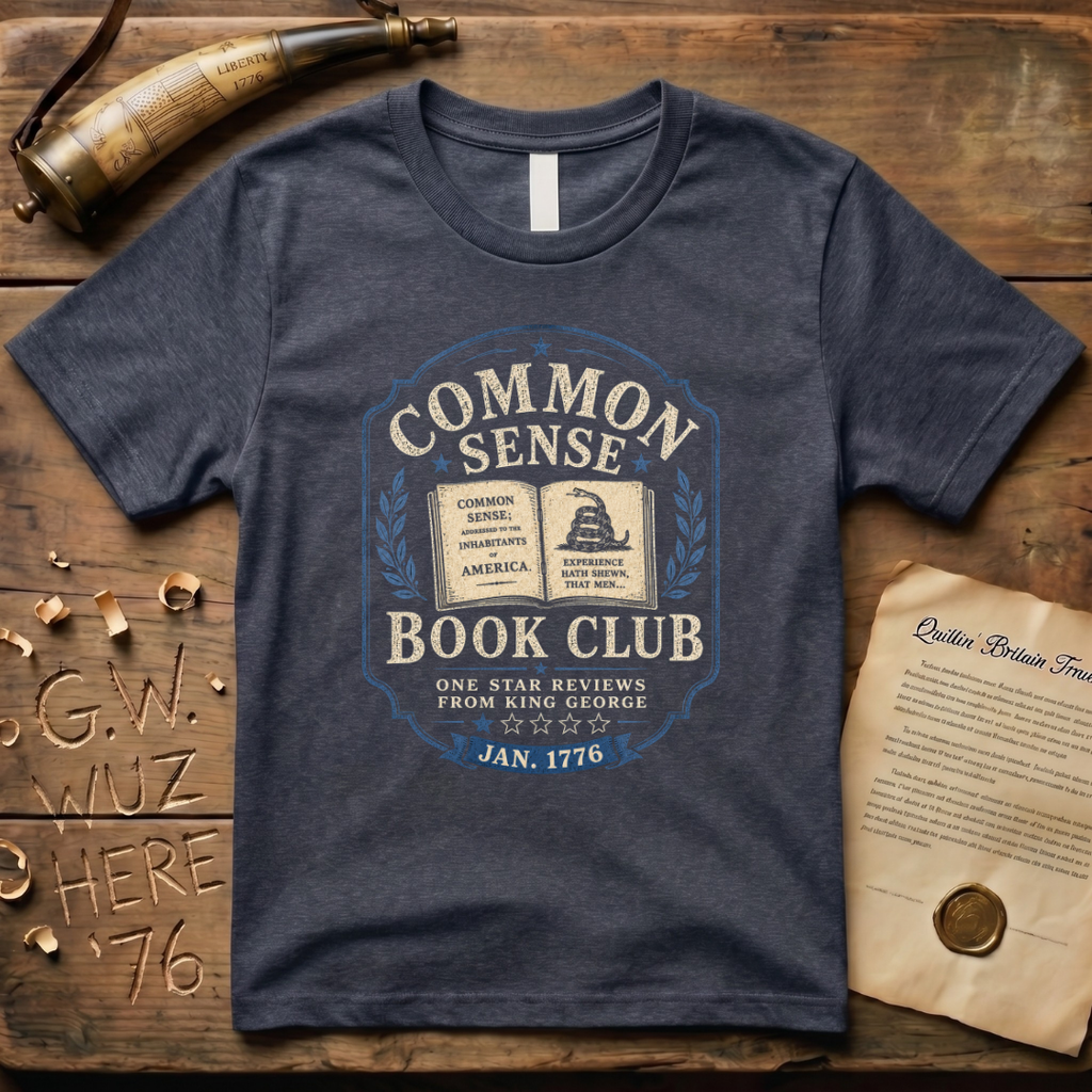 Thomas Paine Common Sense Book Club Dark T-Shirt