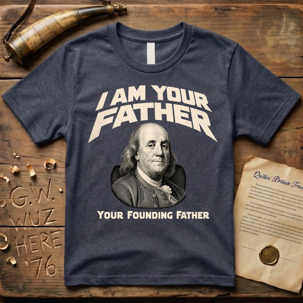 Benjamin Franklin I Am Your Founding Father Dark Father's Day T-Shirt