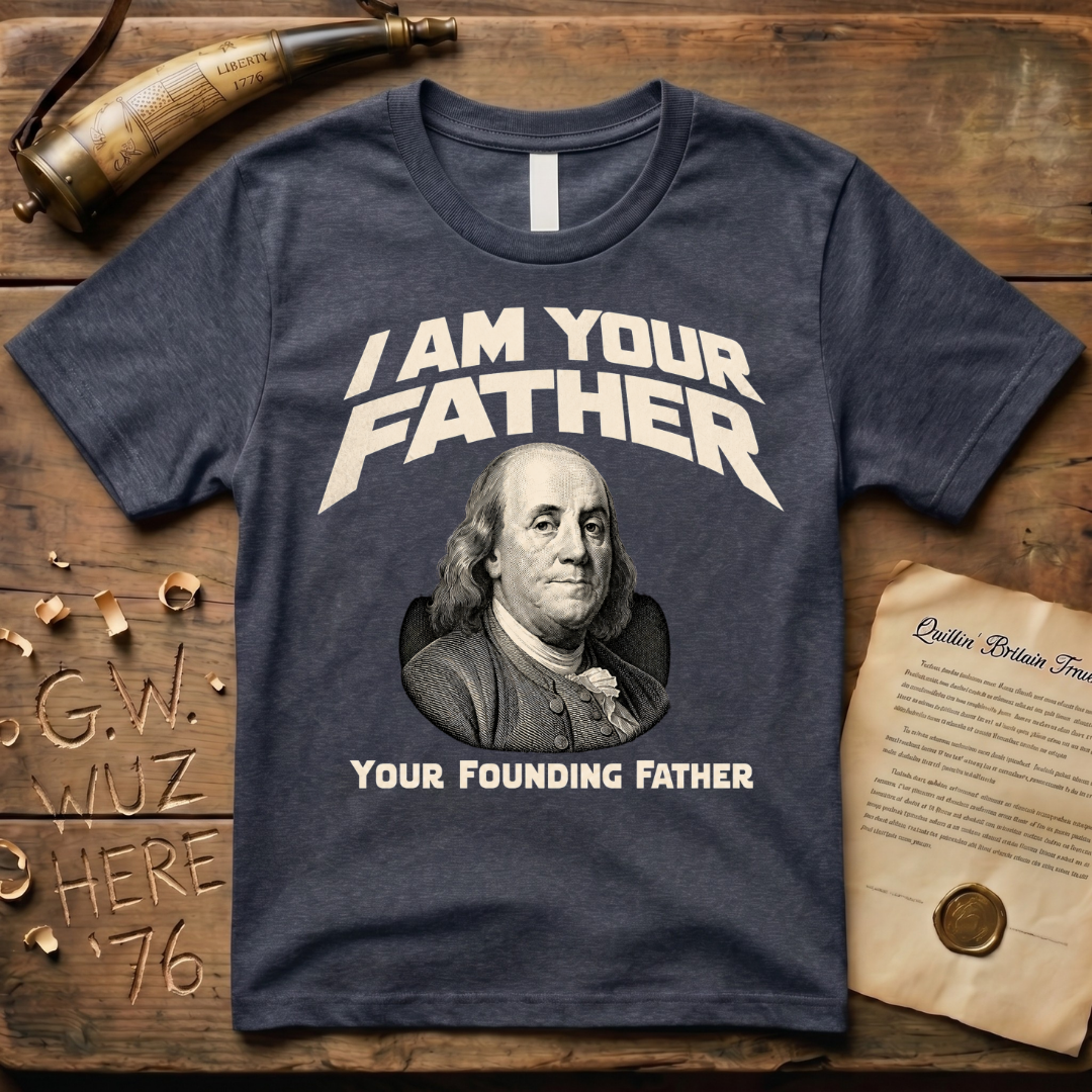 Benjamin Franklin I Am Your Founding Father Dark Father's Day T-Shirt