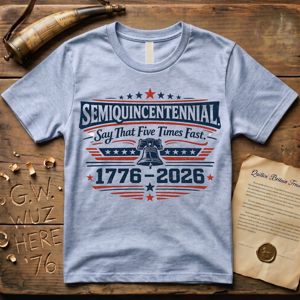 Semiquincentennial Say That Five Times Fast 1776-2026 T-Shirt