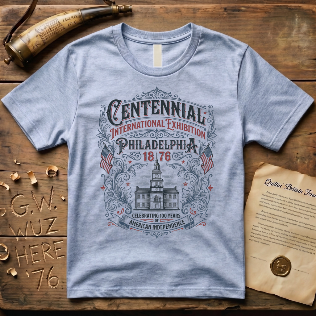 Retro 100 Years of American Independence Centennial Philadelphia 1876 T-Shirt