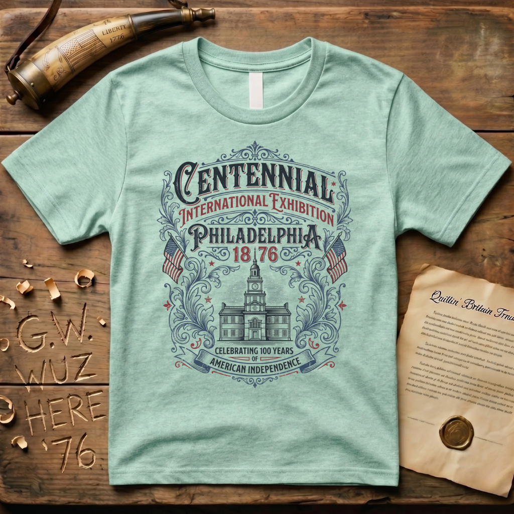 Retro 100 Years of American Independence Centennial Philadelphia 1876 T-Shirt