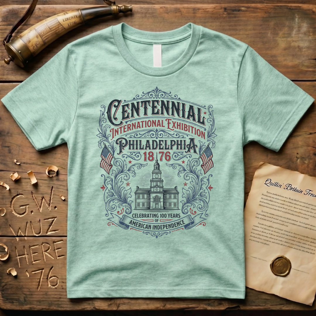 Retro 100 Years of American Independence Centennial Philadelphia 1876 T-Shirt