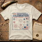 Retro 1976 Bicentennial Celebration Freedom, Fireworks, Forever T-Shirt