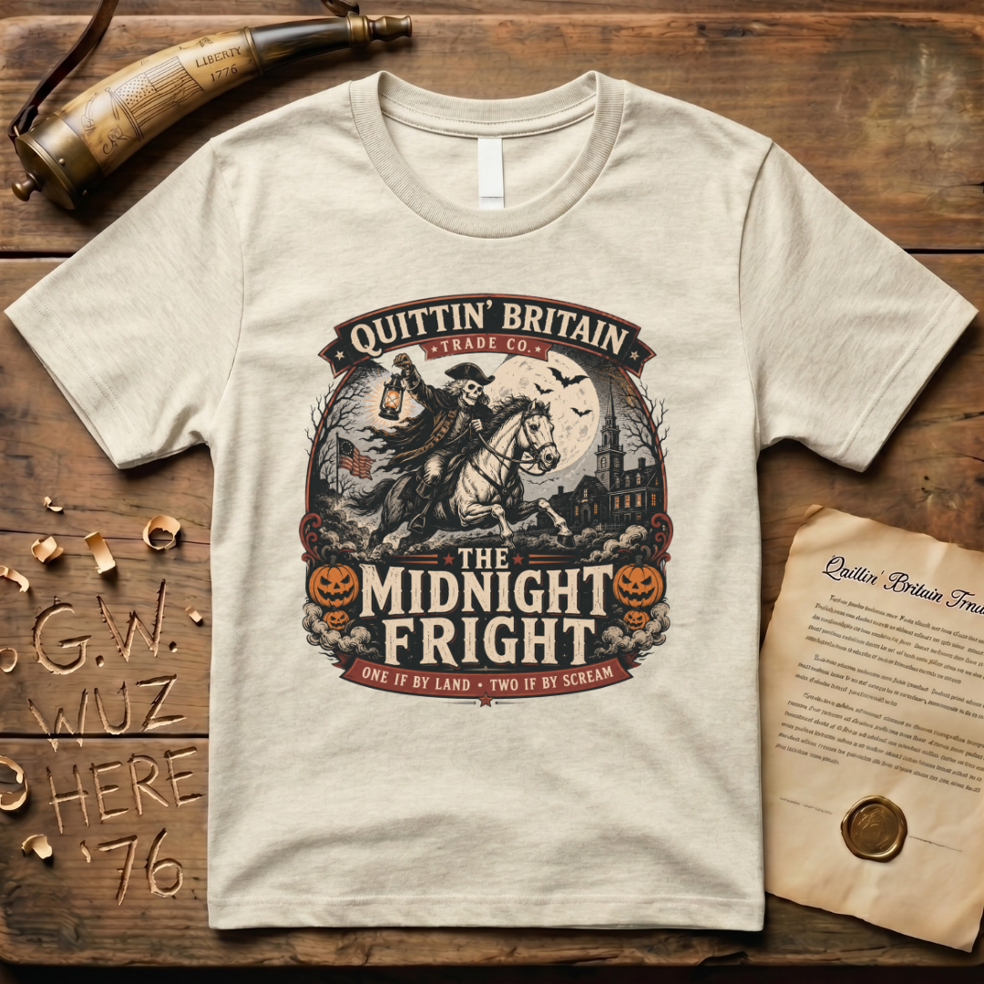 The Midnight Fright Paul Revere Halloween T-Shirt