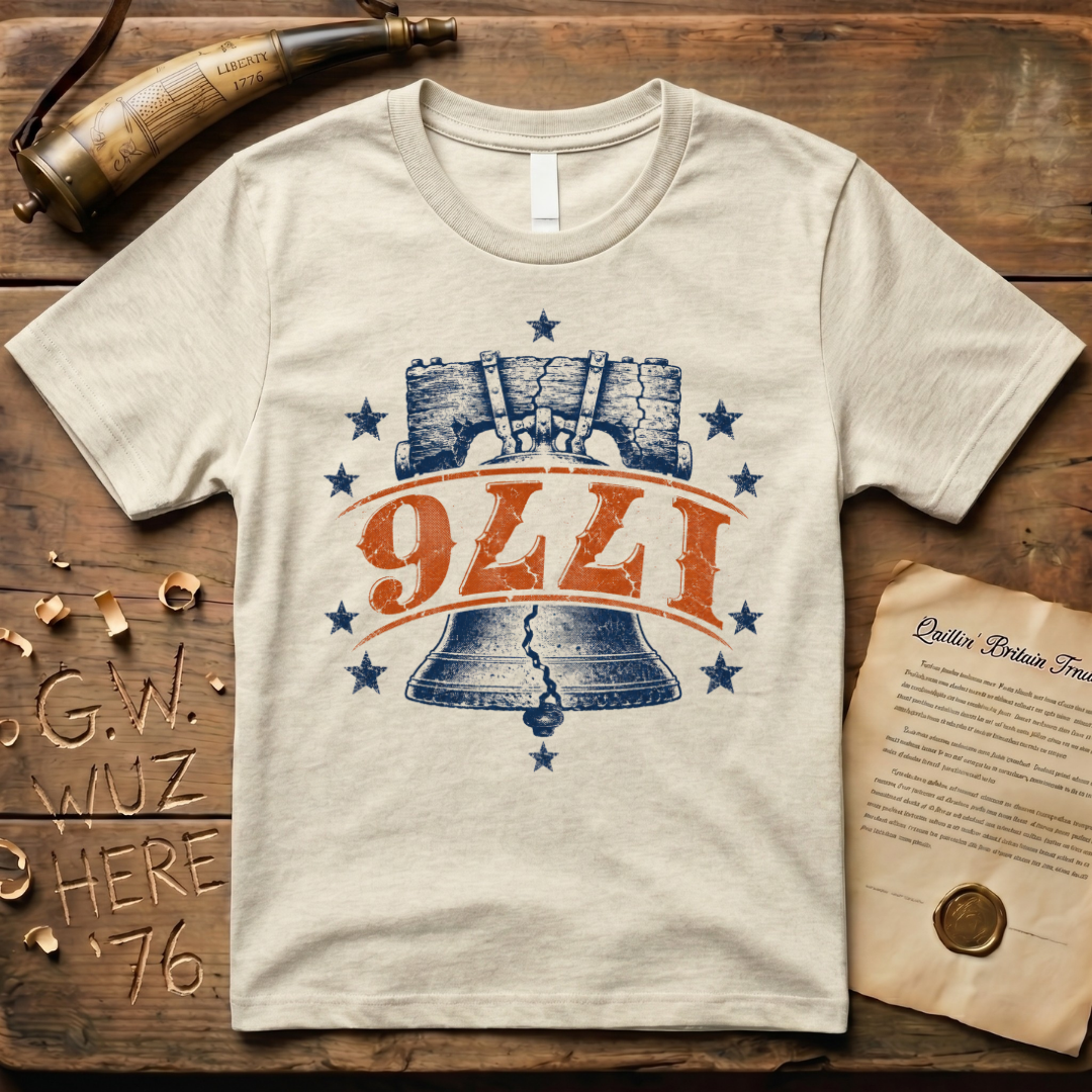 Upside Down 1776 Liberty Bell T-Shirt