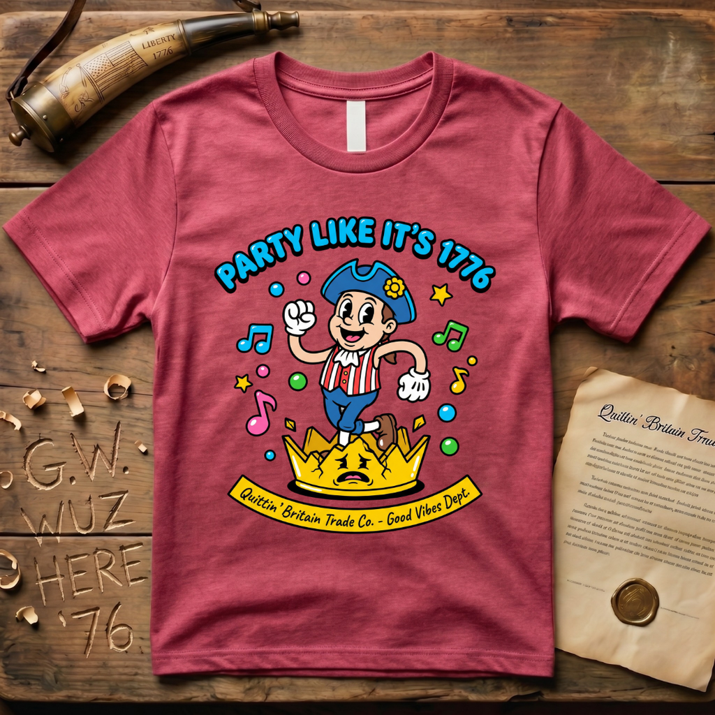 Party Like It's 1776 Rubber Hose Animation T-Shirt