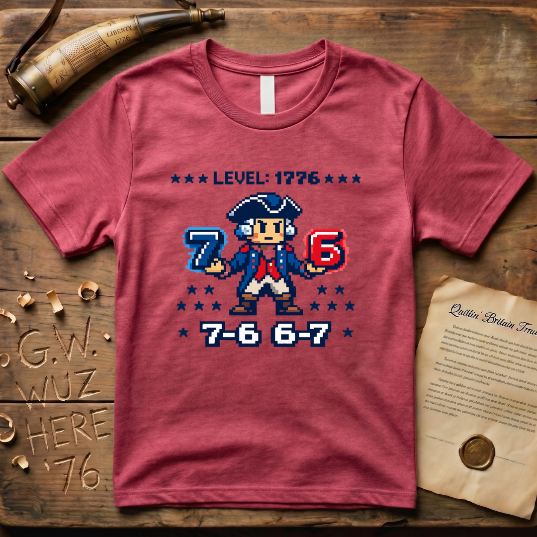 8-Bit George Washington 6-7 7-6 T-Shirt