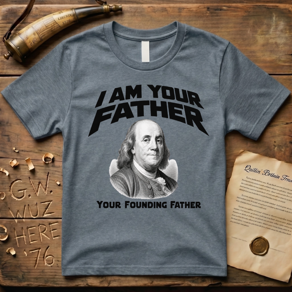Benjamin Franklin I Am Your Founding Father Light Father's Day T-Shirt