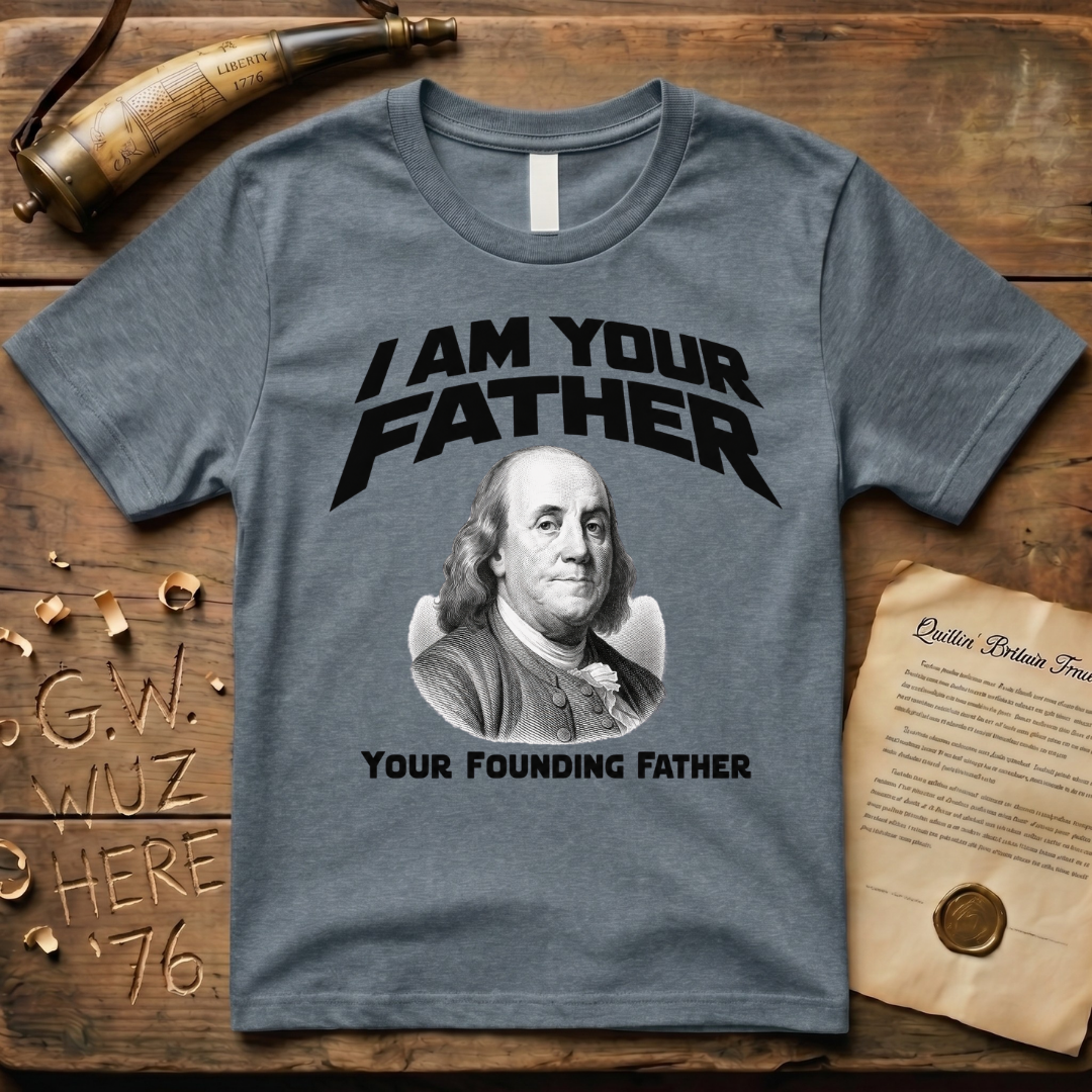 Benjamin Franklin I Am Your Founding Father Light Father's Day T-Shirt