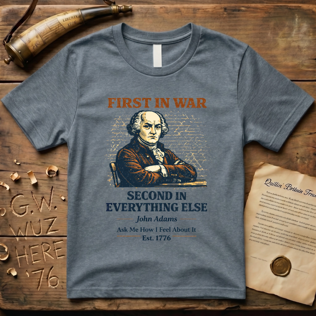 John Adams First In War, Second In Everything Else Est. 1776 T-Shirt