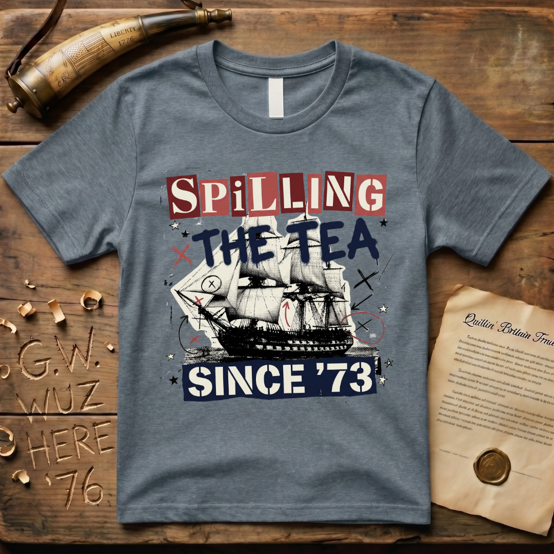 Spilling The Tea Since '73 Punk Cargo Ship T-Shirt