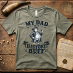 My Dad is a History Buff Woodcut Father's Day T-Shirt